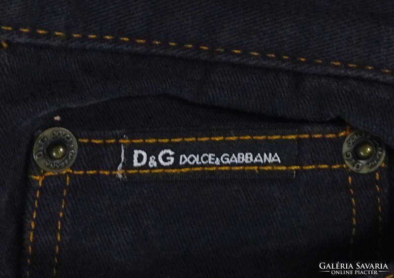 0V895 Dolce Gabbana fekete férfi farmernadrág 32
