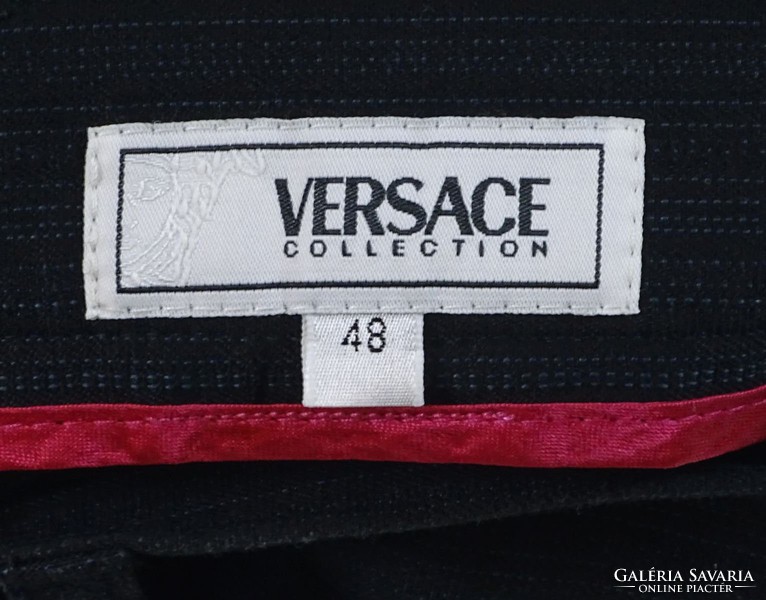 0V897 Versace fekete női szövetnadrág 48