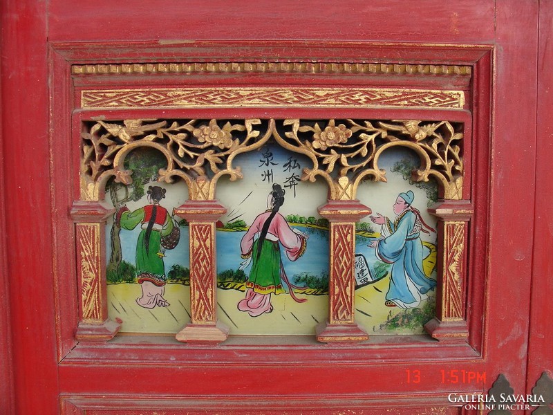 Antik kínai szekrény, Fujian tartományból!