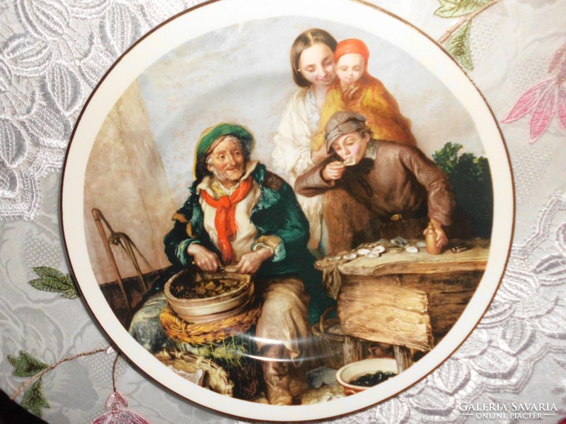 A very nice porcelain decorative plate. Large, 27 cm.