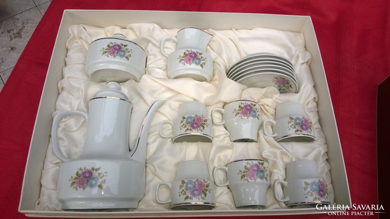 In Art Deco style - hólloház coffee set - mocha set in a box of 6 pieces, 70s -