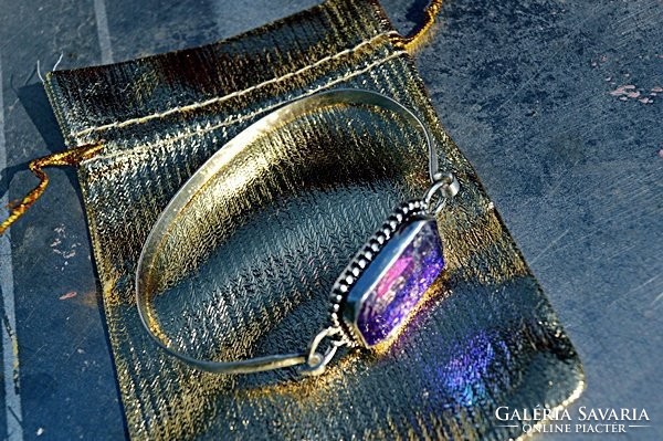 925 Silver Opal Bracelet Bangle (b)