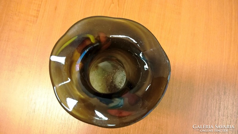 Muránói vagy muránói stílusú régi szakított üveg váza eladó