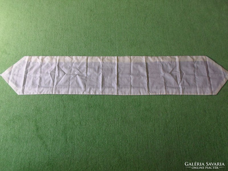 Antique, long silk table runner for a large table 198 x 35 cm