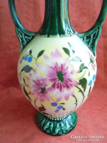 Antik szépséges majolika váza 