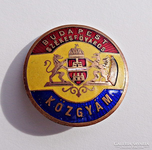 Budapest cathedral common guard fire enamel button