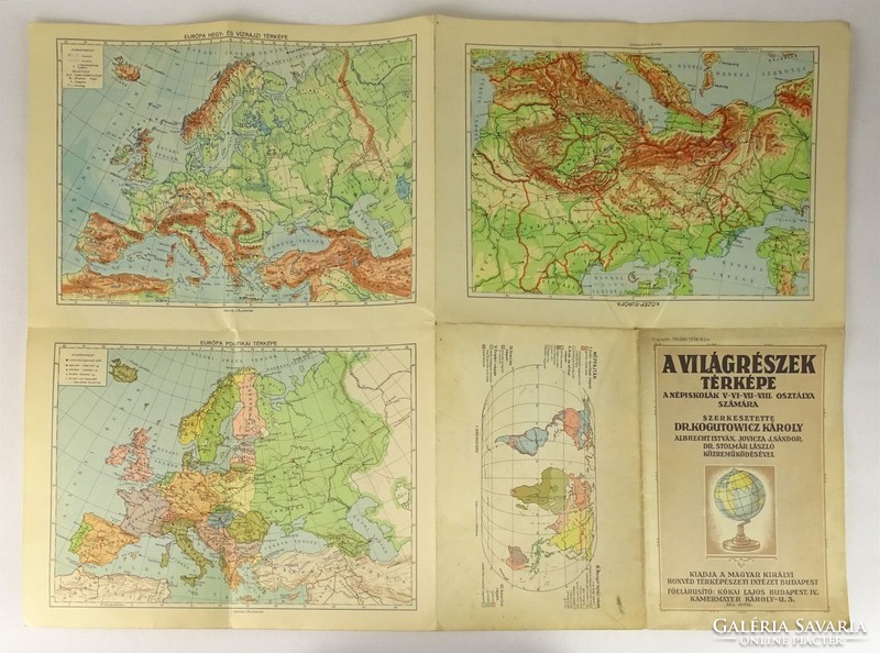 0V425 Kogutovicz Károly A világrészek térképe 1939