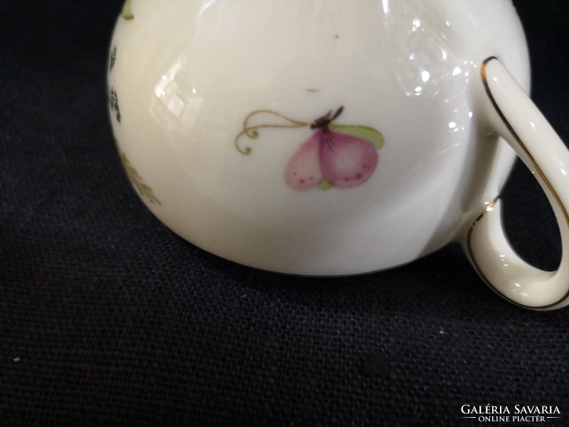Gyönyörű Arzberg német porcelán pillangós tégely/bonboniere hibátlan