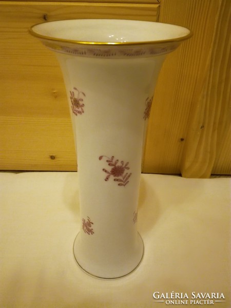 Herend Indian basket pattern porcelain vase