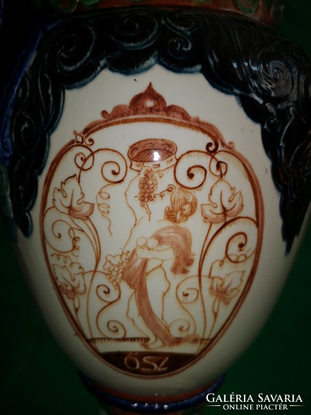 Vase - with art nouveau representation wine stool 44 cm