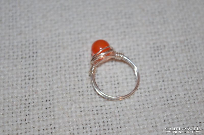 Silver plated wire ring 01