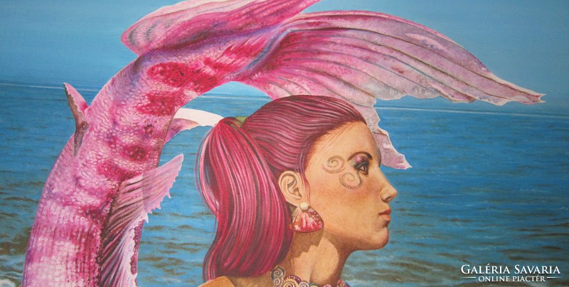 Angelic László: pink mermaid