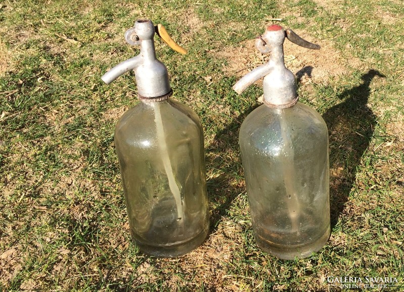 Old soda bottles