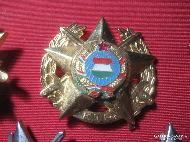 Katonai  Tíz Próba    KTP. jelvény  10 db  , arany- ezüst .bronz