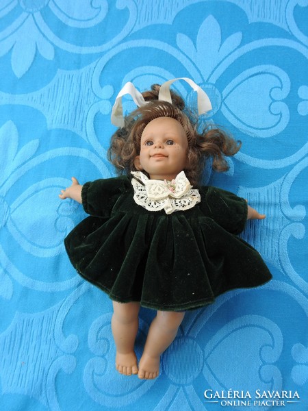 Spanish character doll in velvet dress