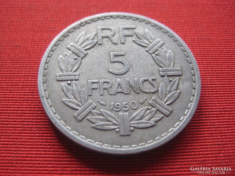 5  Francs  1950  átm. 31  mm