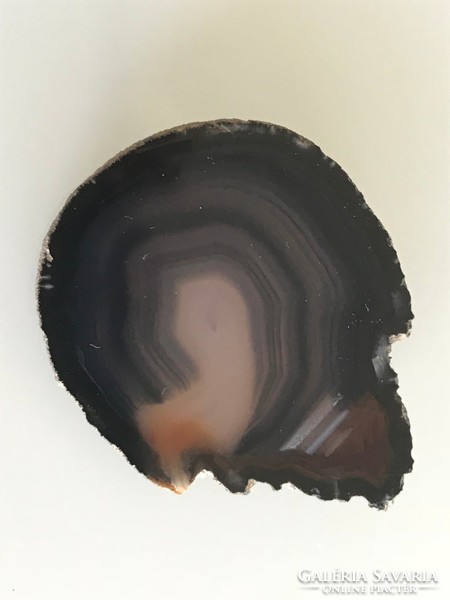 Achát bross, kitűző, 6 x 4,5 cm