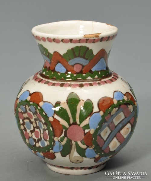 Vase of majolica from Hódmezővásárhely, hmv csenki (czvalinga).