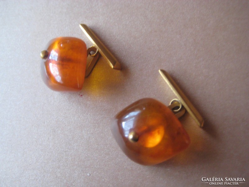 Nice amber cuff 2 x 2.5 cm