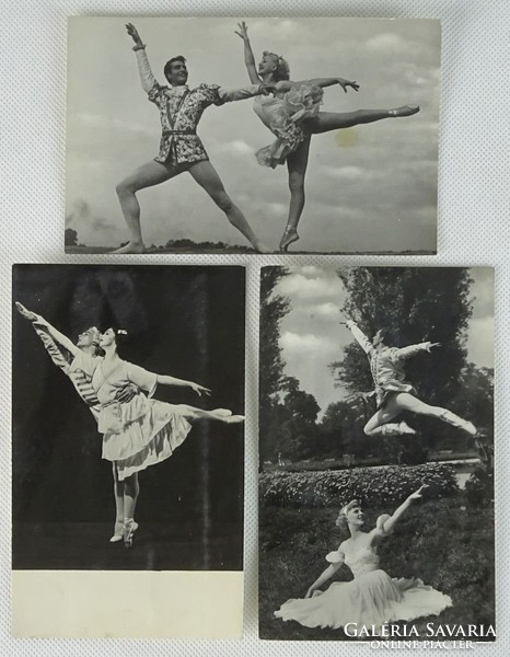 0W184 Fekete-fehér Diótörő balett képeslap 3 darab
