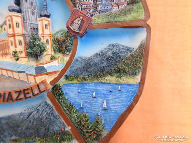 Austria mariazell 3D multi-landscape commemorative plate