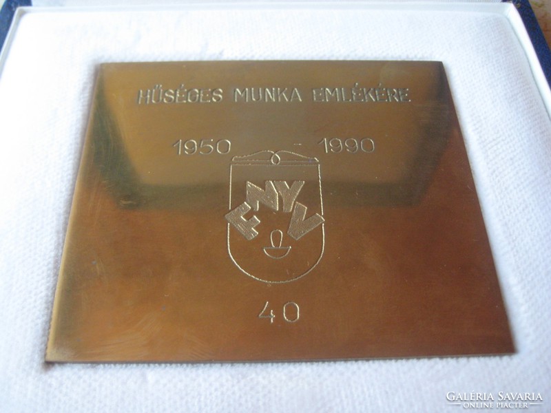 Capital printing company 8 x 7 cm badge, 40-year trunk guard
