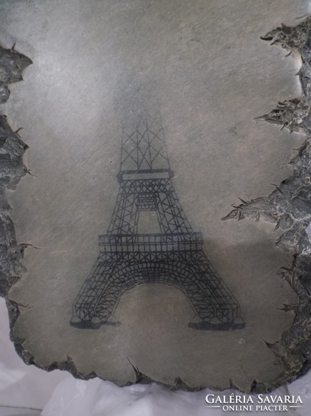 Wall decoration - French - with Eiffel Tower - resin - 31 x 20 x 3 cm - perfect