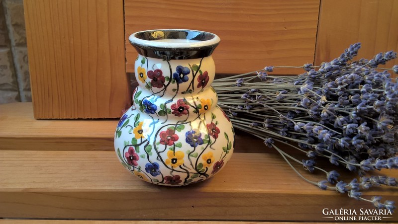 Antique town flower vase