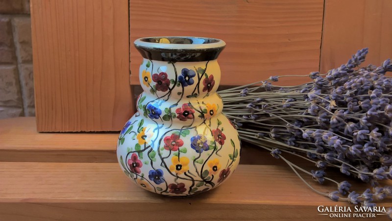 Antique town flower vase