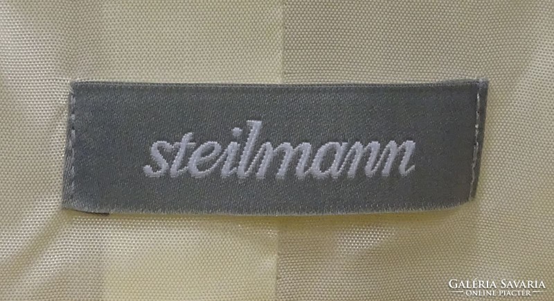 0W141 Steilmann arany csíkos lenvászon blézer