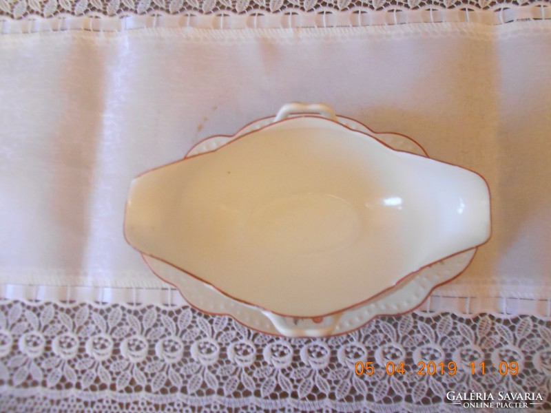 Antique zsolnay beaded sauce bowl