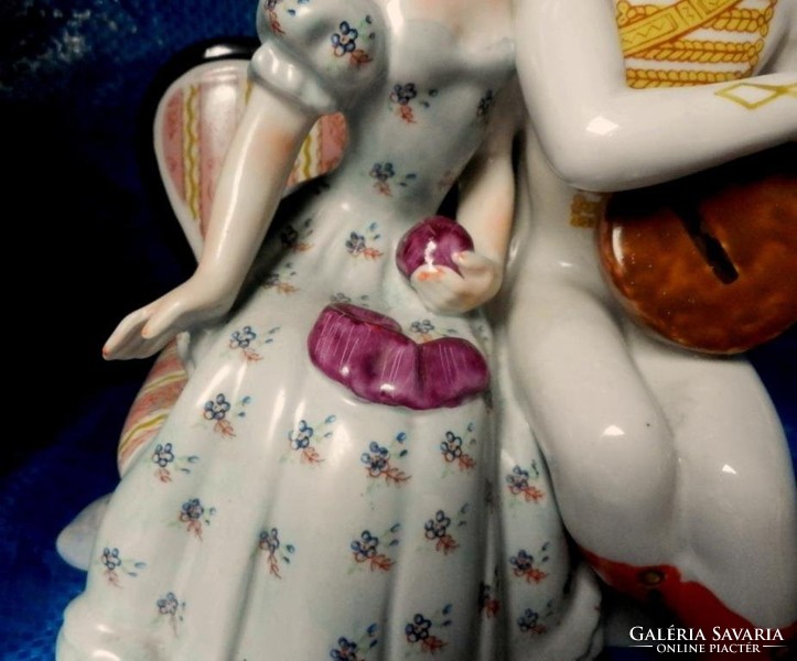 Couple of Russian porcelain statues in Kiev
