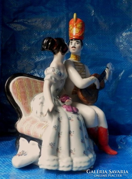 Couple of Russian porcelain statues in Kiev