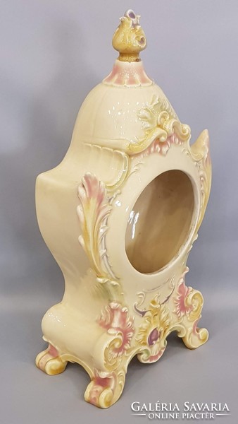 Antique Zsolnay porcelain watch case from the Rococo series