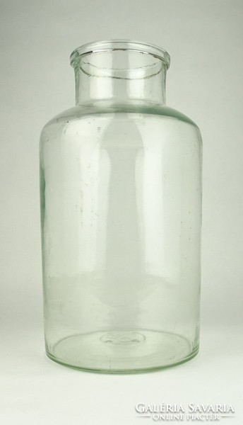 0W102 Régi nagyméretű fújt uborkás üveg 6 literes