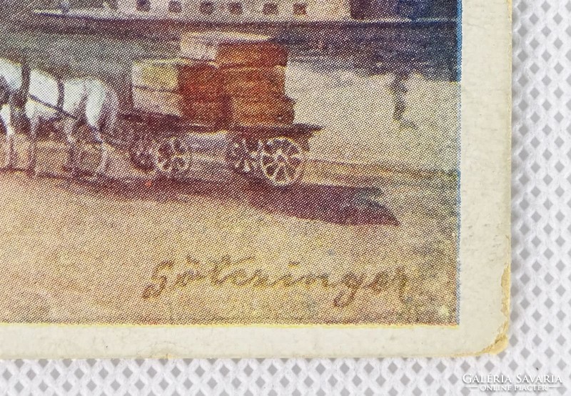 0W146 Hans Götzinger : Lánczhíd színes képeslap