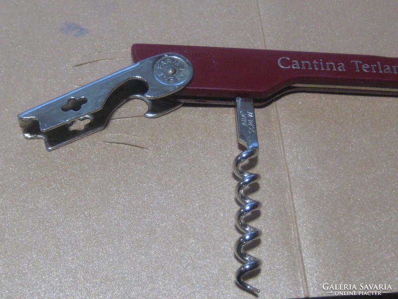 Professional corkscrew beer opener, cantina terlano closed 13 cm