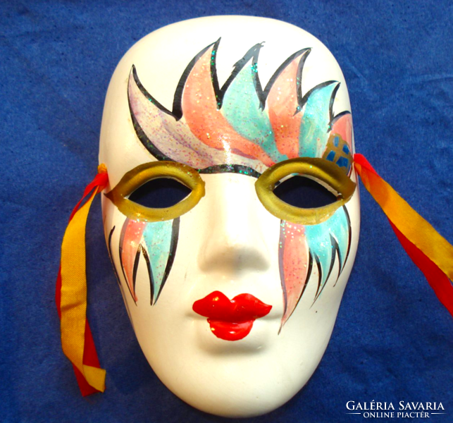 3 db régi karneváli, velencei maszk (dekoráció, fali dísz)