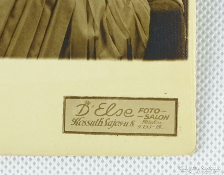 0W182 Régi fekete-fehér fotográfia képeslap D'ELSE
