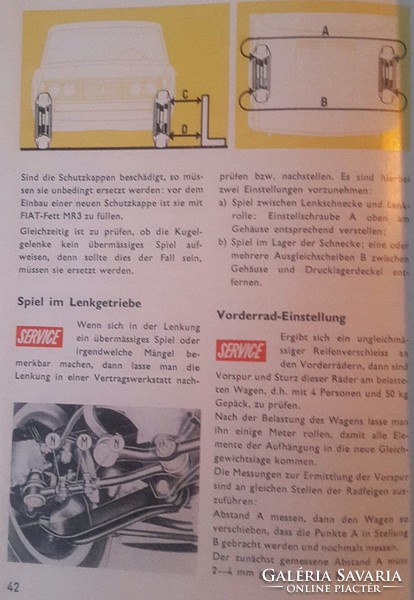 Polski fiat 125p Care and Repair Manual German 64 pages in good condition, size: 15cmx21cm