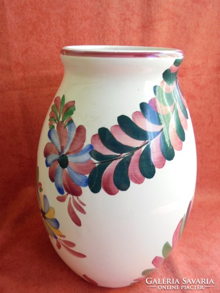 Nagy méretű Fischer porcelán váza ritka mintával