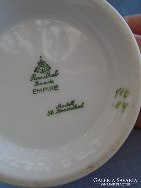 Rosenthal porcelain sugar bowl with lid marked larger size