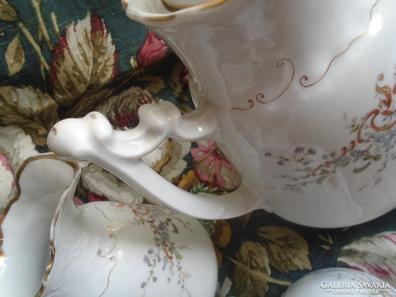 Art Nouveau hand-painted tea-coffee set.