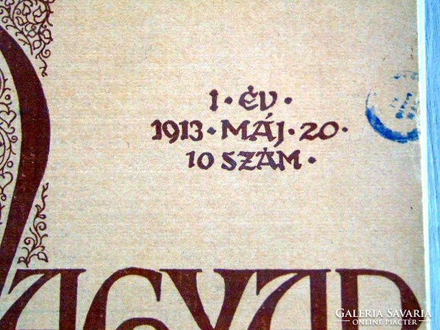 1913 május 20  /  Magyar Kultúra  /  RÉGI EREDETI ÚJSÁG Ssz.: 59