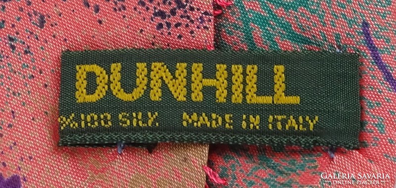 0W506 Dunhill selyem nyakkendő nyakkendőtűvel