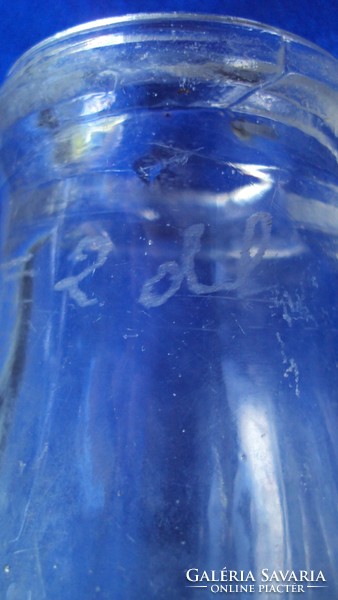 Old thick milk bottle --- embossed lettering with 