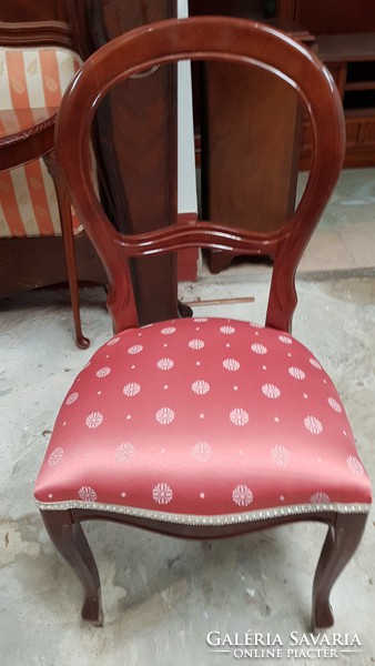 Biedermeier formájú szék /Új kárpit/