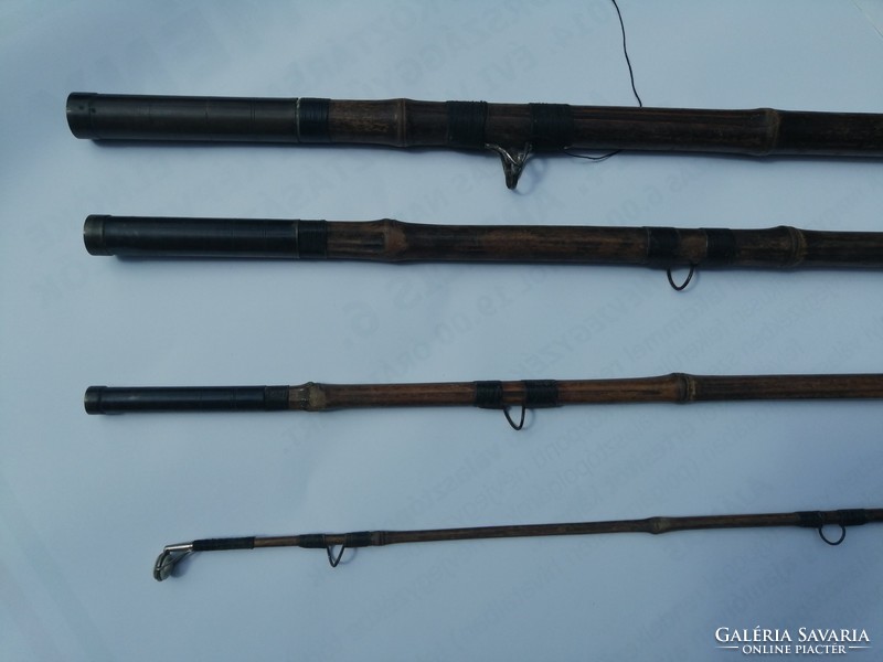 Antik 4 részes bambusz horgászbot