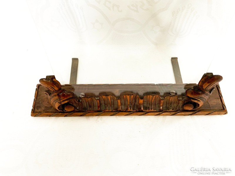 Antique carved table photo holder, photo holder