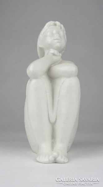 0X011 Hibátlan Wallendorf biszkvit szobor 16 cm